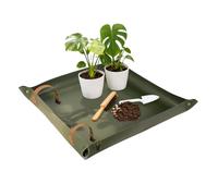 Tappetino per vasi per Piante - Vassoio Impermeabile in Pelle PU 67 x 67 cm - Tappetino per Vaso da Giardino | Talee per sostituire la potatura del Suolo Madre Donne
