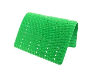 Tappetino per Vetrina Fredda in Silicone Verde per Carne e Cibi | Separazione degli Alimenti, Conservazione in Banco Refrigerato, Pulizia Semplice, Formato 9x14, Verde