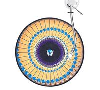 Tappetino Per Vinili | Musicali Con Illusione Ottica Da 30 Centimetri,Slipmat Zoetrope Animato Per Dischi In Vinile,Protezione per Attrezzatura Audio Ascolto Musicale Home Studio