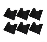 Tappetino per WC a forma di U, confezione da 6 tappetini da bagno lavabili per imparare a usare il vasino, design in gomma e feltro, con interno regolabile per bambini e uso domestico (A)