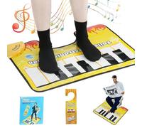 Tappetino per WC con suono di pianoforte, 23, 6x18, 9 pollici, divertente tappetino per WC con suono di tastiera musicale per pianoforte, con supporto antiscivolo, impermeabile, spegnimento automatico