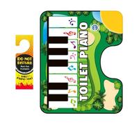 Tappetino per WC per pianoforte - Batterie, morbido e imbottito, tappetin per WC con tastiera | Pianoforte vasino per bambini che addestrano il vasino con tasti musicali, tappetino per tastiera