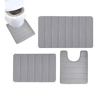 Tappetino per WC - Tappeto comodo per stare in piedi, set di tappetini antiscivolo per il pavimento del bagno | tappetino da bagno antiscivolo per ristoranti, palestre, parrucchieri, B
