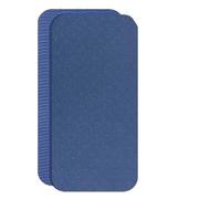 Tappetino per Yoga 1 paio di cuscinetti for esercizi supporto antiscivolo, tappetino da allenamento portatile, piccolo yoga for la casa per la Casa(Dark blue-Dark blue)