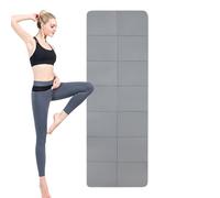 Tappetino per yoga, tappetino per esercizi di yoga, per casa, antiscivolo, per lo stretching spesso, pieghevole, per palestra, per interni ed esterni, soggiorno, appartamento