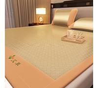 Tappetino pieghevole liscio per aria condizionata per letto con federa, tappetino traspirante in seta di ghiaccio, facile da pulire per casa e dormitorio