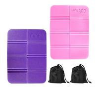 Tappetino Pieghevole Outdoor,2 Pezzi Tappetino Pieghevole Campeggio Schiuma Pieghevole Termicamente Isolato XPE Sedile Cuscino,per Attività All'Aperto Come Escursionismo,Campeggio e Picnic(Rosa,Viola)