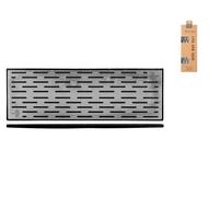 Tappetino porta bicchieri Nero 60x20 Grigio The Bars
