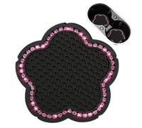 Tappetino portabicchieri per auto, sottobicchiere per auto in strass | Sottobicchiere antiscivolo a forma di per - Tappetino per tazza automobilistico di per donna e ragazza, sottobicchiere per b
