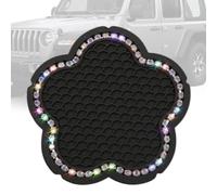Tappetino portabicchieri per auto, sottobicchiere per auto in strass,Sottobicchiere porta PC per con strass scintillanti - Tappetino per tazza da viaggio per donna, portabicchieri per alla