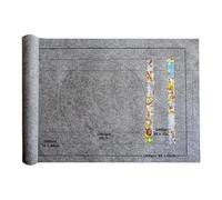 Tappetino portaoggetti arrotolabile per puzzle - organizer portatile per un facile trasporto - 66 x 117 cm - tappetino antiscivolo che può contenere fino a 1500 pezzi per uso domestico e in