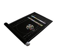 Tappetino portaoggetti per puzzle fino a 15 pezzi, con rotolo, 26 x 46 cm, accessorio arrotolabile, salvaspazio, per ordinare e trasportare pezzi di puzzle (nero, taglia unica)