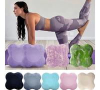 Tappetino portatile imbottito per ginocchia da yoga, tappetino da yoga e pilates per esercizi, tappetino fitness antiscivolo unisex, allenamento a casa, esercizi da palestra per pilates, accessorio es