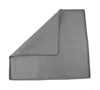 Tappetino portatile in silicone per comodini, a prova di perdite, con bordo rialzato, antiscivolo, portatile, per l'uso sotto i sedili rialzati del WC o le sedie del WC (65 x 60 cm, grigio)