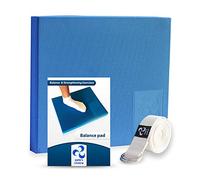 Tappetino Propriocettivo Raccomandato dai Fisioterapisti - Cinghia Stretching e eBook inclusi I Balance Pad di Alta Qualità I Equilibrio, Fisioterapia, Riabilitazione Ginocchio e Caviglia