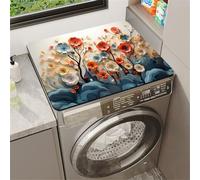 Tappetino Protettivo Antiscivolo Per Lavatrice E Asciugatrice,Copertura Per Lavatrice A Fiori,Coperture Antipolvere Per Frigorifero,Lavanderia,Cucina,Tappeto Da Bagno,Rug (Color 1,60 x60 cm)