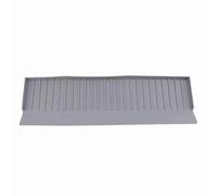 Tappetino protettivo espandibile in silicone anti-spruzzi per lavandini, protezione multiuso per piani di lavoro, per lavelli da cucina, vasche da bagno, resistente al calore, (Grigio)