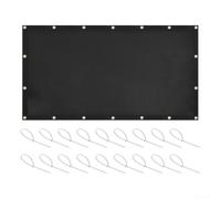 Tappetino protettivo ignifugo per barbecue e grill, con fascette, resistente alle alte temperature, rivestito in silicone in fibra di vetro, copertura isolante per cucinare all'aperto, balcone (91,5 x
