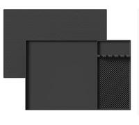 Tappetino Protettivo in Silicone, Tappetino per Friggitrice ad Aria 60 x 40 cm, Tappetino di Protezione dal Calore con Supporto per Macchina da Caffè, Friggitrice ad Aria, Microonde e Forno