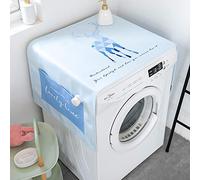 Tappetino protettivo per asciugatrice, mini frigo e asciugatrice, per la parte superiore, lavabile, alce azzurra, 55 x 140 cm