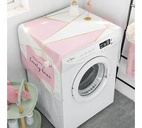 Tappetino protettivo per asciugatrice, mini frigo e asciugatrice, per la parte superiore, lavabile, rosa, 55 x 140 cm