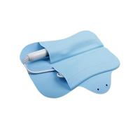Tappetino protettivo per ferro arricciacapelli, custodia da viaggio per strumenti di styling dei capelli, tappetino protettivo in silicone resistente al calore, tappetino in silicone portatile per
