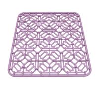 Tappetino protettivo per lavandino, in silicone, con piedini rialzati, per lavello in una varietà di ambienti come cucine, ristoranti, rosa, 30 x 30 x 1,2 cm, -40 °C ~ 220 °C