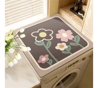 Tappetino Protettivo Per Lavatrice E Asciugatrice,Fiore,Copri Lavatrice In Silicone,Tappetino Antiscivolo Lavabile Per Lavanderia,Cucina,Bagno,Copri Asciugatrice,Cover Mat (Color 2,50 x60 cm)