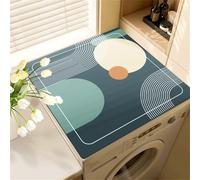 Tappetino Protettivo Per Lavatrice E Asciugatrice,Fiore,Copri Lavatrice In Silicone,Tappetino Antiscivolo Lavabile Per Lavanderia,Cucina,Bagno,Copri Asciugatrice,Cover Mat (Color 4,50 x60 cm)