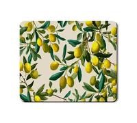 Tappetino protettivo per lavatrice e asciugatrice, motivo fiori di limone, design vintage con frutta gialla, copertura antipolvere per lavatrice, in gomma antiscivolo, impermeabile, per lavanderia, 50