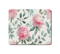 Tappetino protettivo per lavatrice e asciugatrice, motivo floreale, con stampa ad acquerello e peonia, design a molla, in gomma antiscivolo, impermeabile, per lavanderia, 50 x 61 cm