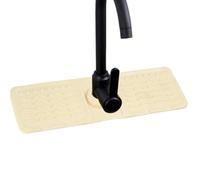 Tappetino protettivo per rubinetto da cucina, per rubinetto in silicone, con manico antigoccia, per lavello con un foro rotondo, per cucina e lavanderia