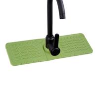 Tappetino protettivo per rubinetto da cucina, per rubinetto in silicone, con manico antigoccia, per lavello con un foro rotondo, per cucina e lavanderia