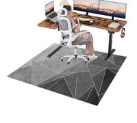 Tappetino Protettivo per Sedia da Ufficio 150 x 180 cm Tappeto per Sedia con Ruote Tappetino di Protezione per Pavimento Antiscivolo Tappeto Sedia Gaming Pavimenti per Parquet e Pavimenti Duri