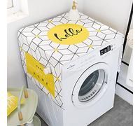 Tappetino protettivo superiore per asciugatrice, mini frigo e asciugatrice, copri maniglia per la parte superiore lavabile disseminata con 55 x 140 cm