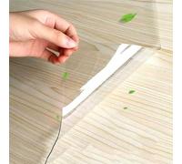 Tappetino protettivo trasparente per pavimenti duri, resistente ai graffi, tappetino per moquette e superfici dure, satinato, 85 x 90 cm, design antiscivolo