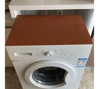 Tappetino Protezione Superiore For Lavatrice Asciugatrice,Tappetino Protettivo Gomma Siliconica,Copertura Antiscivolo For Lavatrice Asciugatrice Asciugatura Rapida(Brown,50 * 40cm)