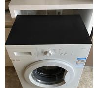 Tappetino Protezione Superiore For Lavatrice Asciugatrice,Tappetino Protettivo Gomma Siliconica,Copertura Antiscivolo For Lavatrice Asciugatrice Asciugatura Rapida(Black,60 * 60cm)