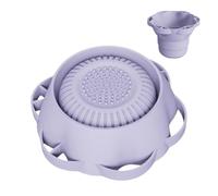 Tappetino Pulisci Pennelli Per Trucco | Accessorio per Lavare Pennelli,Pieghevole Con Supporto Asciugatura Per Cura Bellezza Casa Viaggio