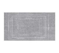 Tappetino puzzle Coperta portaoggetti in feltro Design arrotolabile di grande capacità per sala giochi per bambini Colore grigio 46x26 pollici Materiale in tessuto di feltro