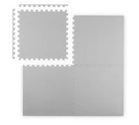 Tappetino puzzle grande in schiuma Ricokids 60x60 cm 4 pezzi grigio