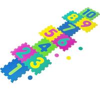 Tappetino Puzzle in Schiuma per Bambini: Divertimento Educativo con 10 Lastre Numerate - 50x50 cm