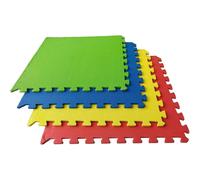 Tappetino puzzle per palestra e pavimenti fitness | Protezione in gomma schiumata, Tatami Puzzle espandibile 4 unità 60x60 Thayba