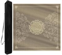 Tappetino quadrato per Mahjong, Tappetino da gioco for carte Mahjong Poker Domino con borsa for il trasporto multicolore, diverse misure(Brown,39.37x39.37in)
