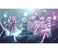 Tappetino Ragazze Fantasma Handtrap / Ghost Girls con ZONE • Playmat ANDYCARDS