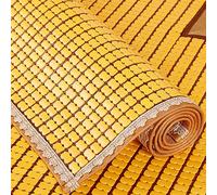 Tappetino refrigerante pieghevole in bambù, traspirante e rinfrescante, 80 x 240 cm, cuscino liscio per un sonno confortevole e relax