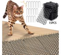 Tappetino Repellente per Gatti,15Pcs Dissuasore Plastica, Giardino, Con Punte,St
