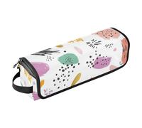 Tappetino resistente al calore per ferri da stiro, piastre, arricciacapelli, organizer portatile con motivo astratto vivace