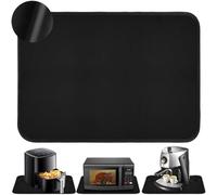 Tappetino resistente al calore per friggitrice ad aria, macchina da caffè e forno a microonde, scudo rivestito in silicone in fibra di vetro per controsoffitti