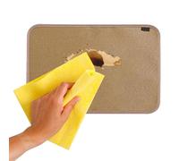 Tappetino resistente al fuoco - Portable Fiberglass Hearth Pad, Deck and Patio Protector, Heat Resistant Up to 2012°F, for Wood Stove Sparks and Fire Pit Embers | for Wood Stove